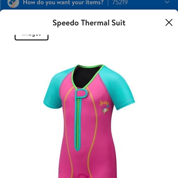 Speedo Thermal Suit - Pink and Teal